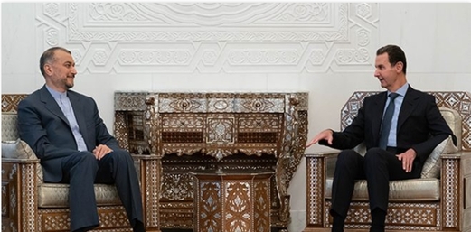 الرئيس السوري يؤكد لوزير الخارجية الايراني حرص دمشق على التواصل والتنسيق مع طهران