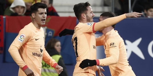 الدوري الإسباني: فوز أتلتيكو مدريد على أوساسونا بهدف وحيد