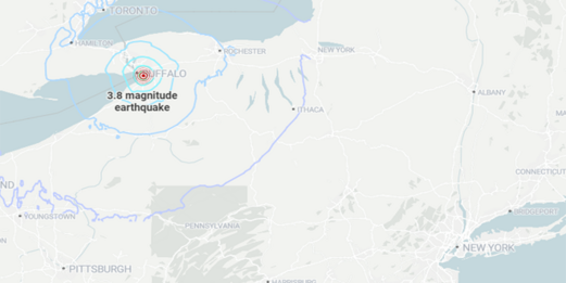 هزة أرضية بقوة 3.8 درجات تضرب ولاية نيويورك