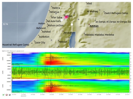 هزة أرضية في فلسطين دون تسجيل خسائر بشرية او مادية