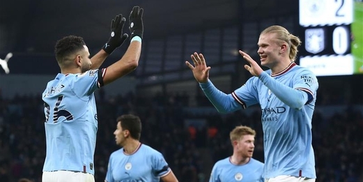 الدوري الإنجليزي: فوز مانشستر سيتي على أستون فيلا ومانشستر يونايتد على ليدز