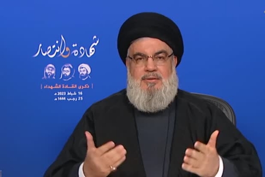 نصر الله: يجب إسقاط مشروع الفوضى والهيمنة والعبث بعقول شعوب المنطقة