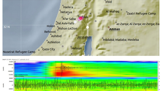 هزة أرضية بقوة 4.2 تضرب شمال فلسطين