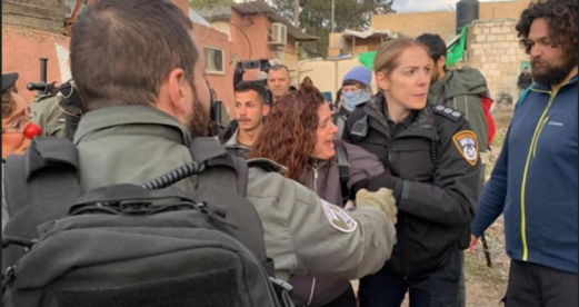 العدو الصهيوني يعتقل عشرة فلسطينيين ومتضامنين أجانب في الشيخ جراح