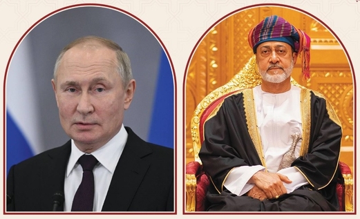 بوتين يبحث مع سلطان عمان توسيع التعاون الاقتصادي والمشاريع المشتركة