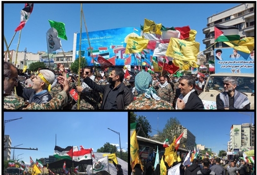 انطلاق مسيرات يوم القدس العالمي في جميع أنحاء المدن الإيرانية