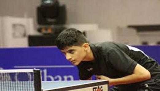لاعب كرة الطاولة ابراهيم جبران يحتل المركز 49 في التصنيف العالمي للناشئين