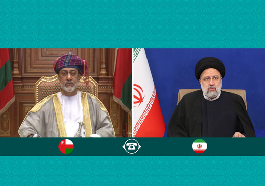 الرئيس الإيراني وسلطان عمان يبحثان وحدة الصف الاسلامي ضد الاعتداءات الصهيونية 