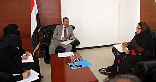 وزير الصناعة يبحث مع رئيسة منظمة يمن للإغاثة دعم المبتكرين والمخترعين