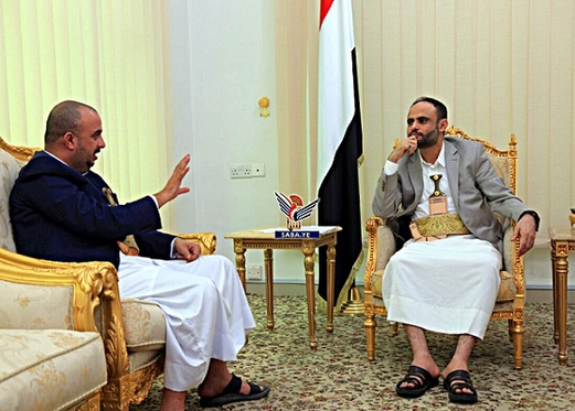 الرئيس المشاط يلتقي رجل الأعمال علي الهادي