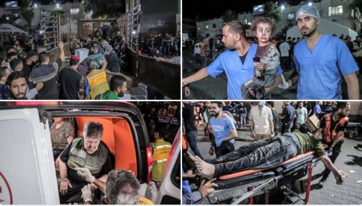 شهداء وجرحى في مجزرة صهيونية مروعة استهدفت كنيسة بغزة