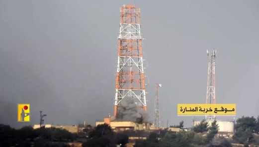 المقاومة اللبنانية تنشر مشاهد استهداف موقع خربة المنارة وثكنة “برانيت”