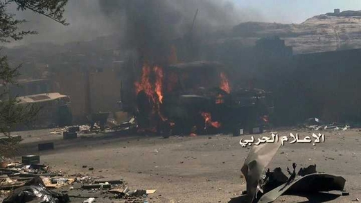 تدمير مدرعة سعودية في مجازة عسير