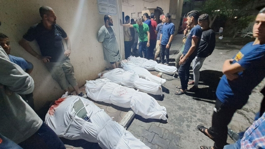 استشهاد سبعة فلسطينيين بقصف لطائرات العدوان الصهيوامريكي وسط مخيم جباليا