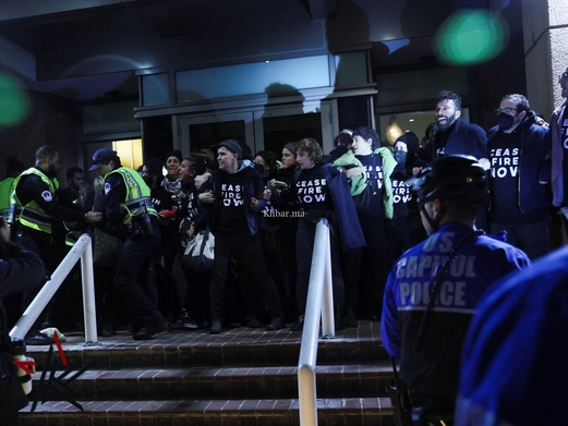 إصابة أكثر من 90 ناشطا في مظاهرة قرب مبنى الكابيتول الاميركي تدعو لوقف إطلاق النار في غزة