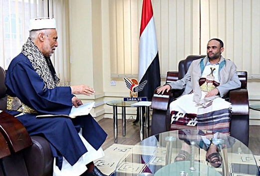 الرئيس المشاط يلتقي رئيس مجلس القضاء الأعلى