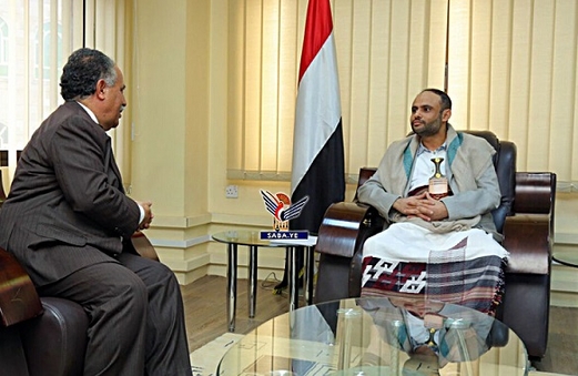 الرئيس المشاط يلتقي رئيس مجلس النواب