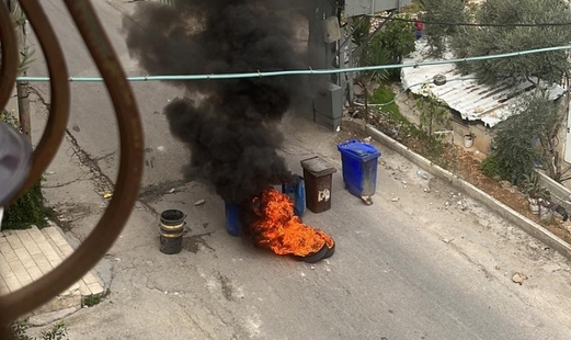 اصابة ثلاثة فلسطينيين خلال مواجهات مع العدو الصهيوني غرب بيت لحم