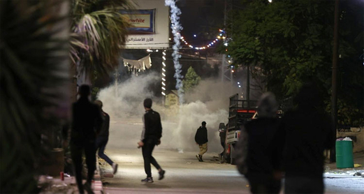 اصابة خمسة فلسطينيين برصاص العدو إثر اقتحامه مدينة رام الله