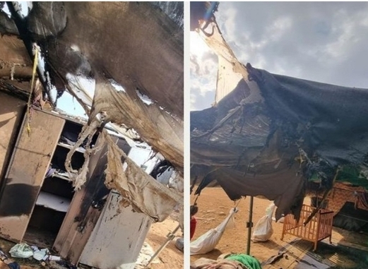 نجاة عائلة فلسطينية بعد أن سكب مستوطنون “ماء نار” على خيمتها شرق بيت لحم