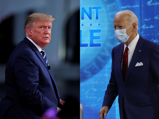 بايدن وترامب يتبادلان الاتهامات خلال إطلاق حملتيهما الانتخابيتين