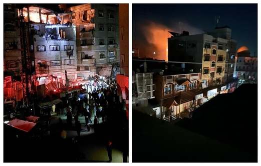 إستشهاد 15 مواطناً فلسطينياً في قصف صهيوني في عمارة سكنية