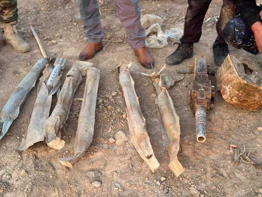 قوات الحشد العراقية تعثر على ستة صواريخ موجهة من مخلفات داعش في كركوك