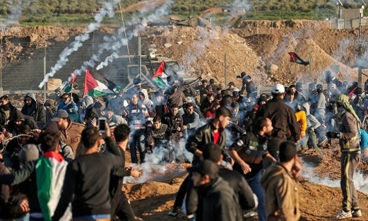 إصابة 64 فلسطينياً في إعتداءات للاحتلال الاسرائيلي على مسيرات شرق غزة