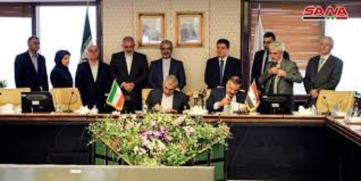 مذكرة تفاهم بين سوريا وإيران لتوطين التكنولوجيا وصناعة التجهيزات الكهربائية في سوريا