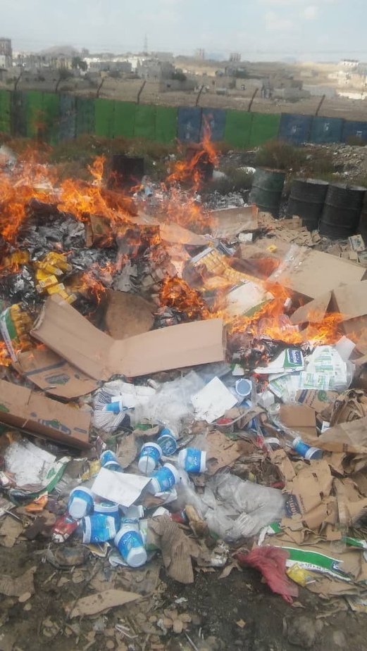 صنعاء: إتلاف أكثر من عشرة أطنان من العصائر المنتهية 