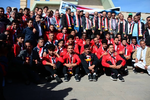 استقبال رسمي وشعبي لبعثة المنتخب الوطني للشباب بميدان السبعين
