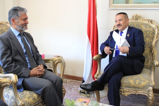 وزير الخارجية يلتقي رئيس بعثة الأمم المتحدة لدعم اتفاق الحديدة