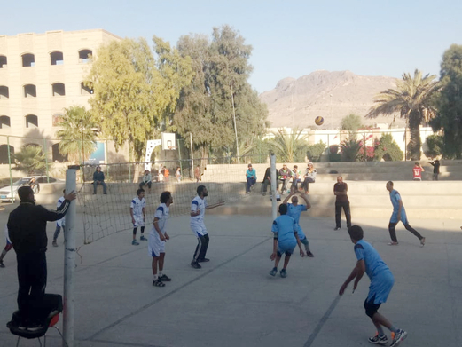 فريق الشهيد الأهدل يرتقي إلى صدارة بطولة الاستقلال للكرة الطائرة