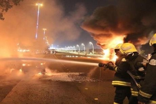 مصرع 20 شخصا بانفجار صهريج لنقل الوقود في نيجيريا