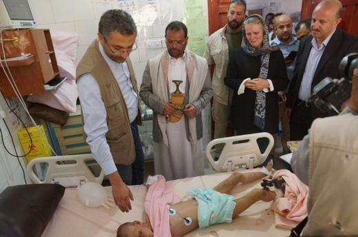 منسقة الشؤون الإنسانية في اليمن : ضحايا  جريمة ضحيان هو الثمن الأعلى لغارات جوية في العالم
