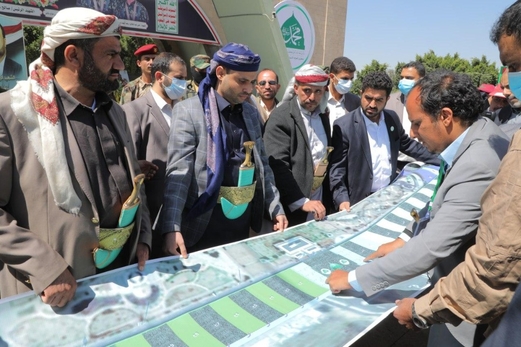 الرئيس المشاط يطلع على تجهيزات الأحتفال المركزي بميدان السبعين