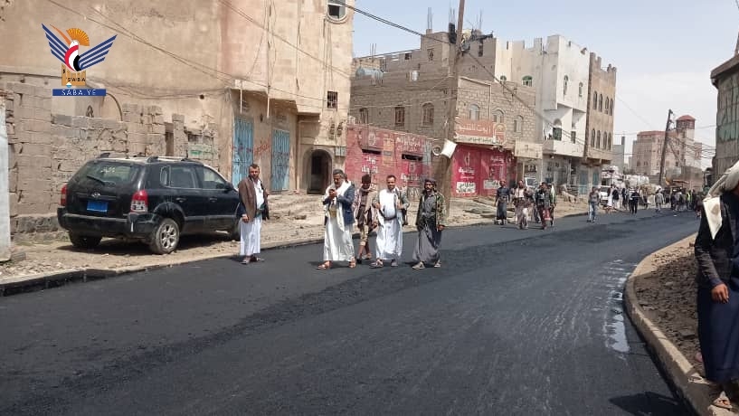 تفقد مشروع سفلتة مدخل وادي أحمد في بني الحارث  