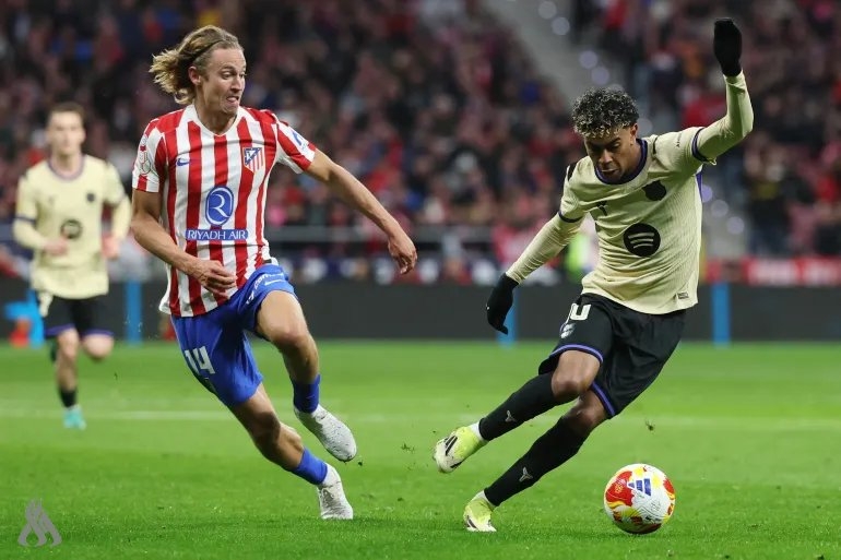 أتلتيكو مدريد يسحق برشلونة برباعية نظيفة في نصف نهائي كأس الملك