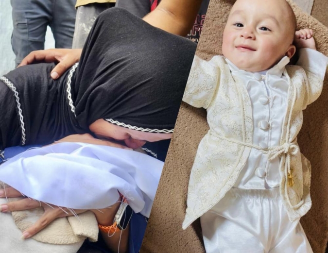 "أيمن".. ابتسامة أمٍّ أطفأها الجوع في غزة