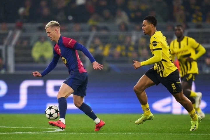 برشلونة يحقق انتصاراً مثيراً على دورتموند في دوري أبطال أوروبا