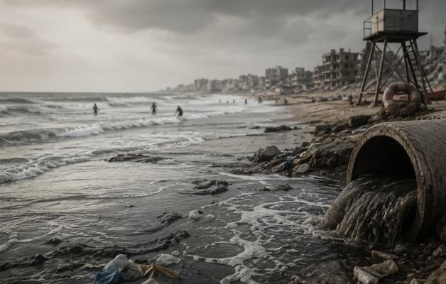 بحر غزة.. من متنفس للحياة إلى بؤرة للأمراض