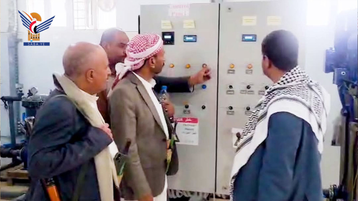 عمران.. تفقد سير العمل بمشروع تنقية مياه الشرب في مدينة خمر