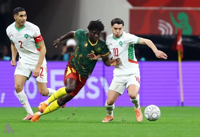المغرب تتغلب على الكاميرون وتبلغ نصف نهائي أمم أفريقيا