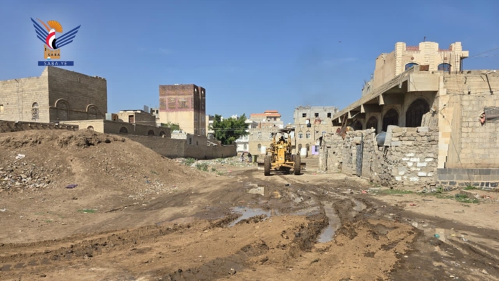 جهود ملموسة لأشغال مديرية همدان في محافظة صنعاء خلال شهر أبريل