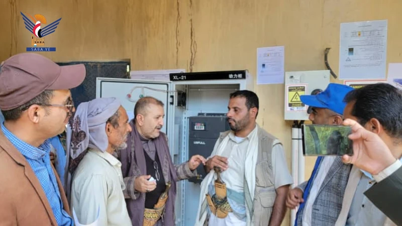 تسليم مشروع مياه الأهمول بمديرية فرع العدين في إب