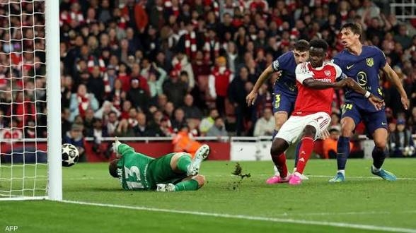 أرسنال إلى نهائي دوري أبطال ​أوروبا بعد فوزه على أتليتيكو مدريد في ‌إياب قبل النهائي