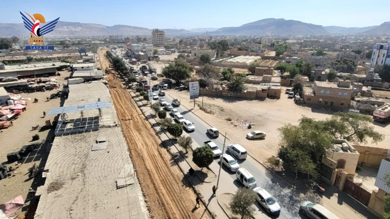 تفقد سير العمل بمشروع إعادة تأهيل الدائري الجنوبي في مدينة صعدة