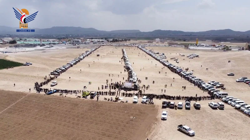 وقفة مسلحة لقبائل جهران إعلاناً للنفير والجهوزية لإنهاء العدوان والحصار