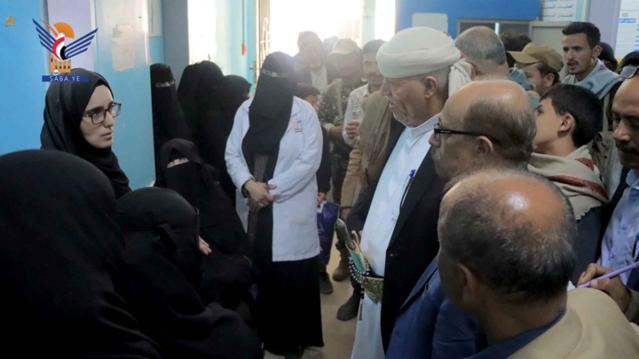 تدشين مخيم طبي مجاني لأمراض النساء والتوليد بمستشفى الثورة في إب