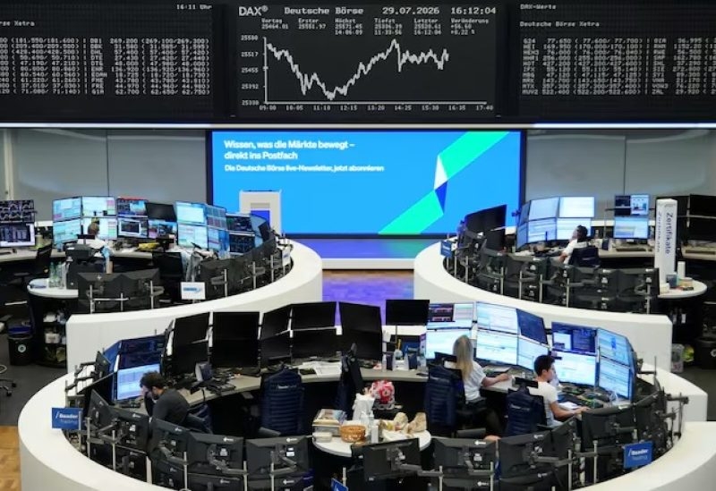 استقرار أسهم أوروبا مع تبديد توتر الشرق الأوسط أثر نتائج الشركات